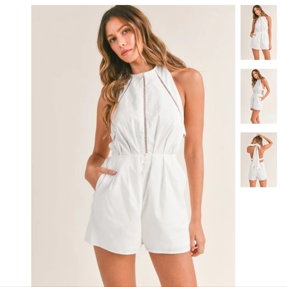 Anthropologie Pants - Mable White Romper